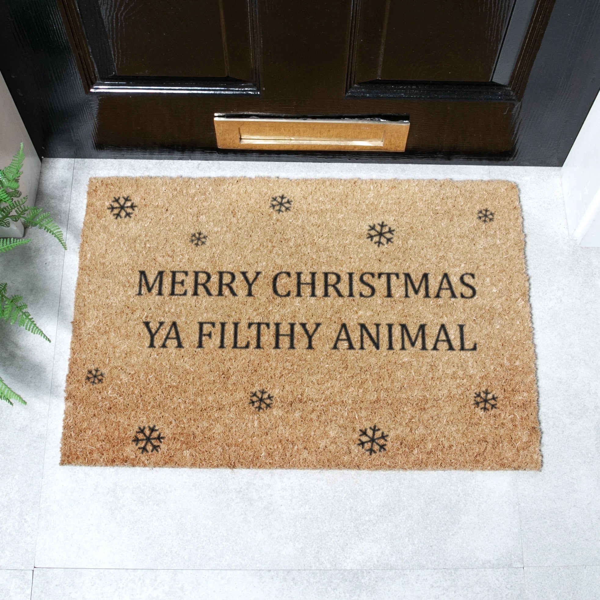 Merry Christmas Ya Filthy Animal Doormat