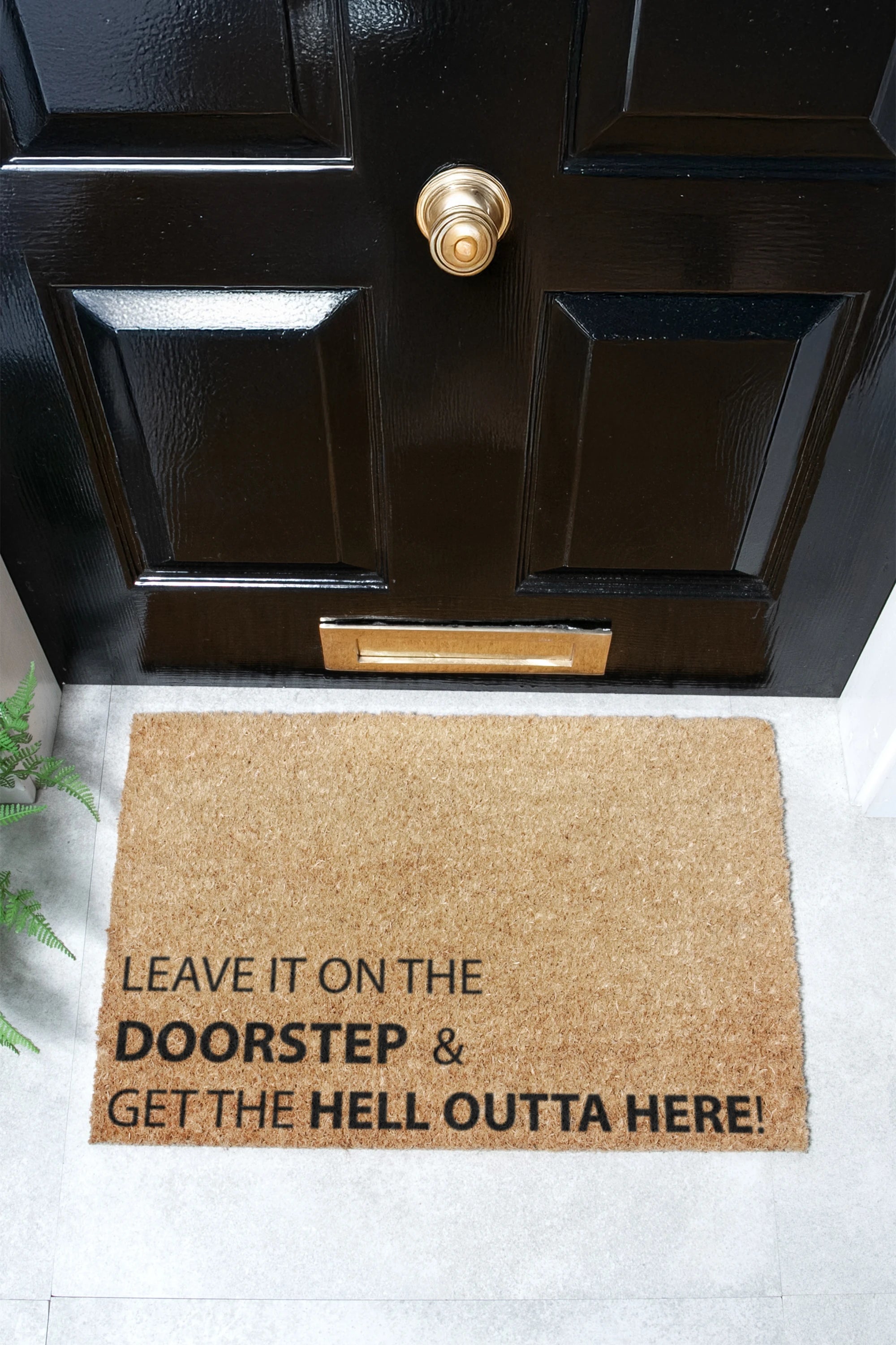 Leave It On The Doorstep & Get The Hell Outta Here Doormat