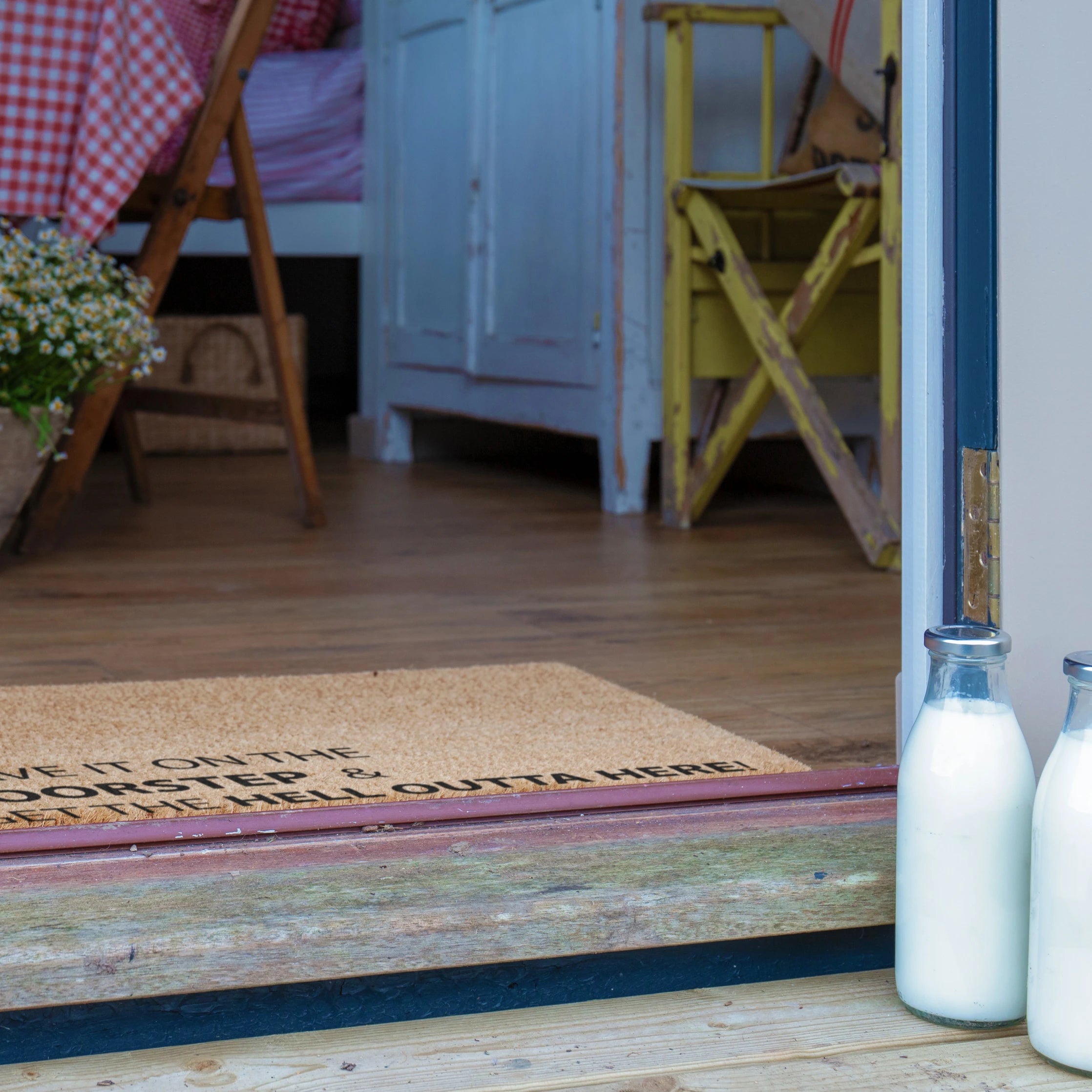 Leave It On The Doorstep & Get The Hell Outta Here Doormat