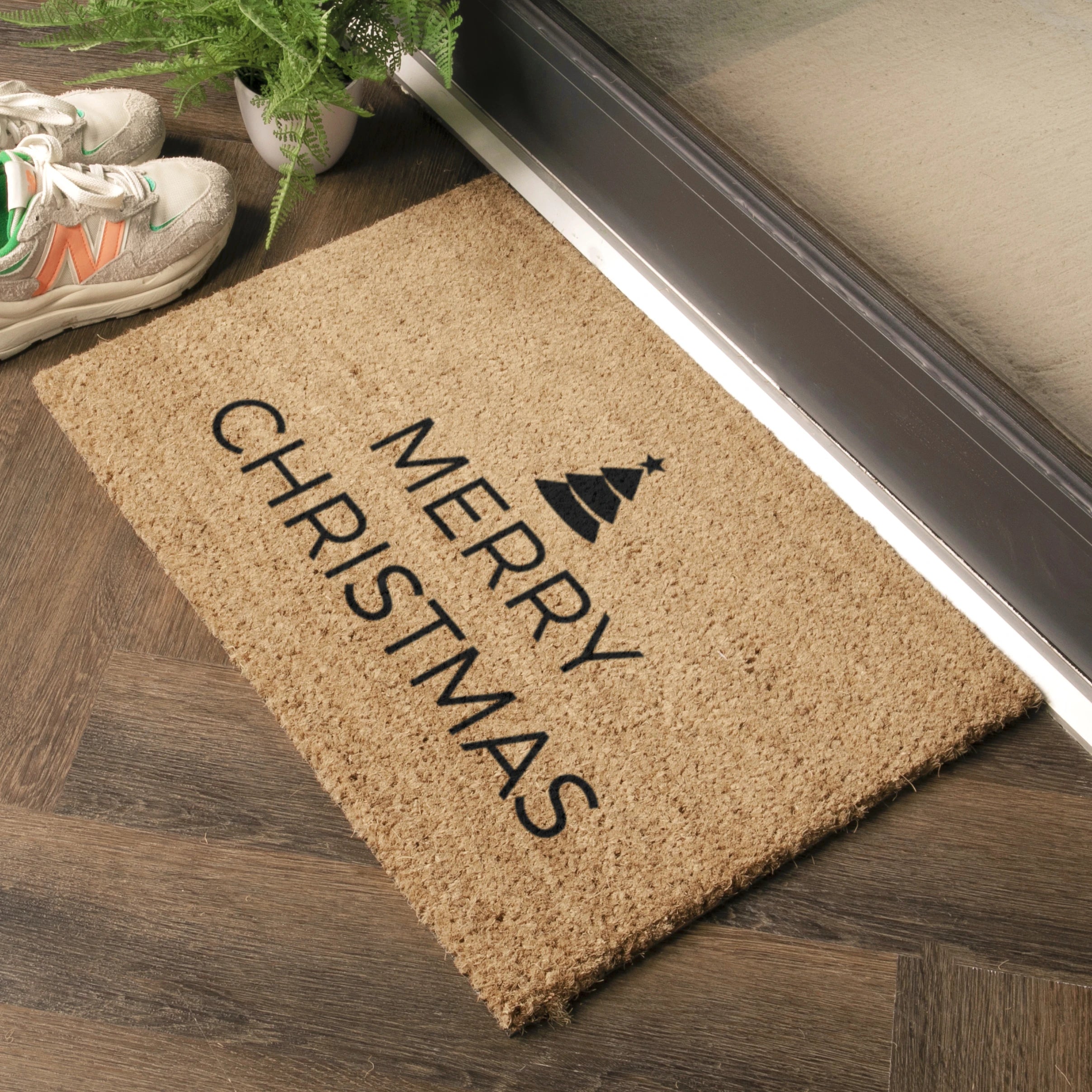 Traditional Merry Christmas Greeeting Doormat