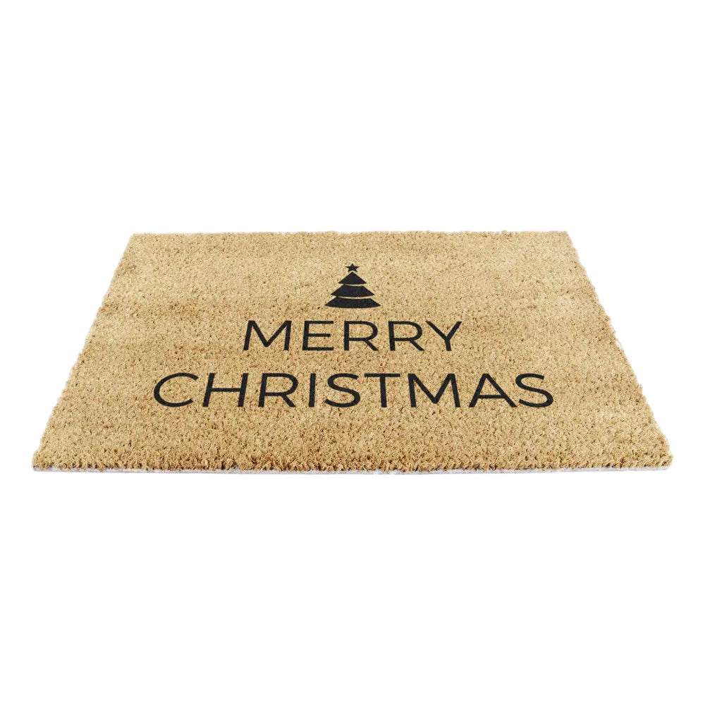 Traditional Merry Christmas Greeting Doormat