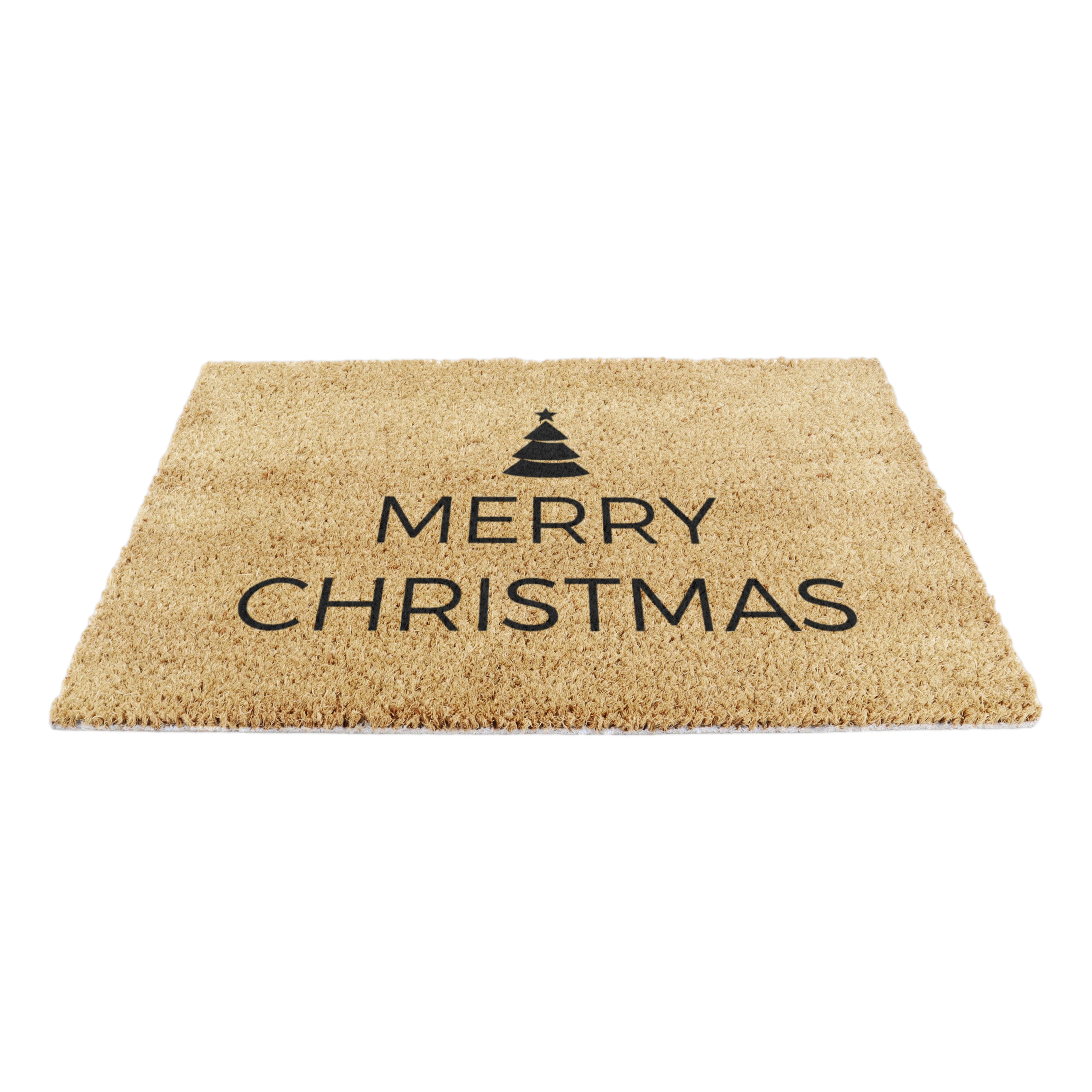 Traditional Merry Christmas Greeeting Doormat
