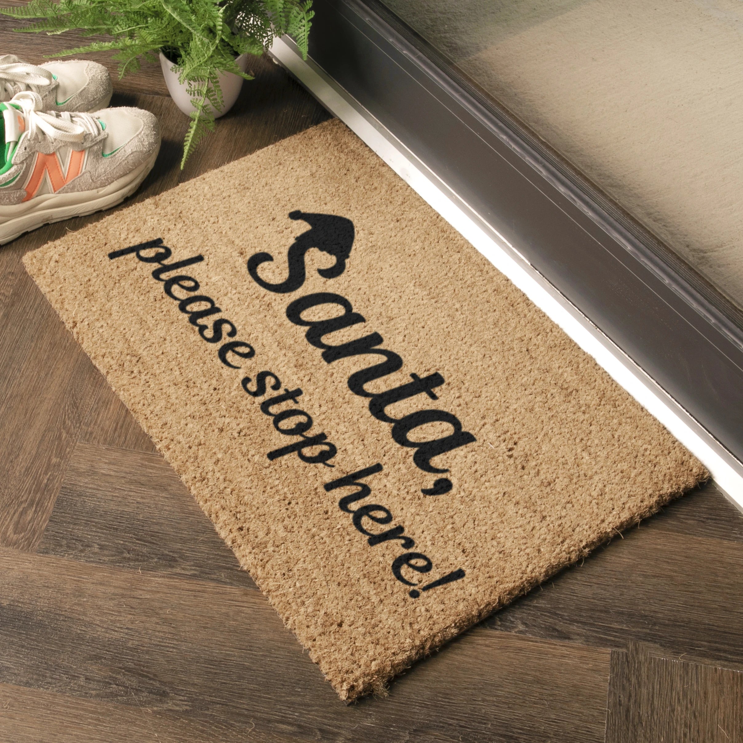 Santa Please Stop Here Doormat