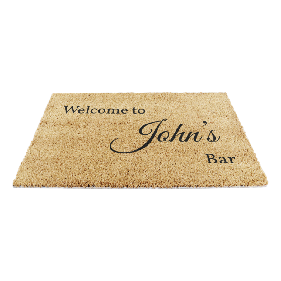 Man Bar Personalised Door Mat