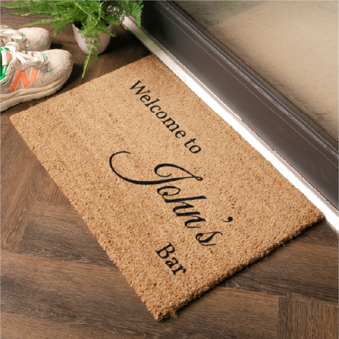 Man Bar Personalised Door Mat