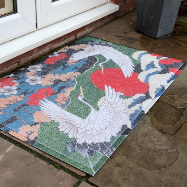 Japanese Bird Indoor & Outdoor Doormat