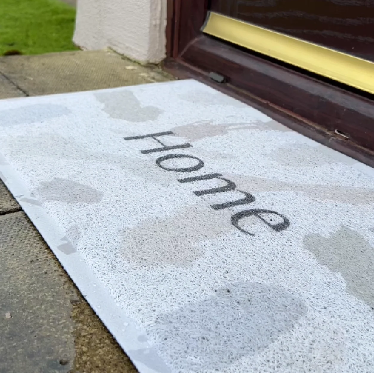 Neutral Paint Splash Home Doormat