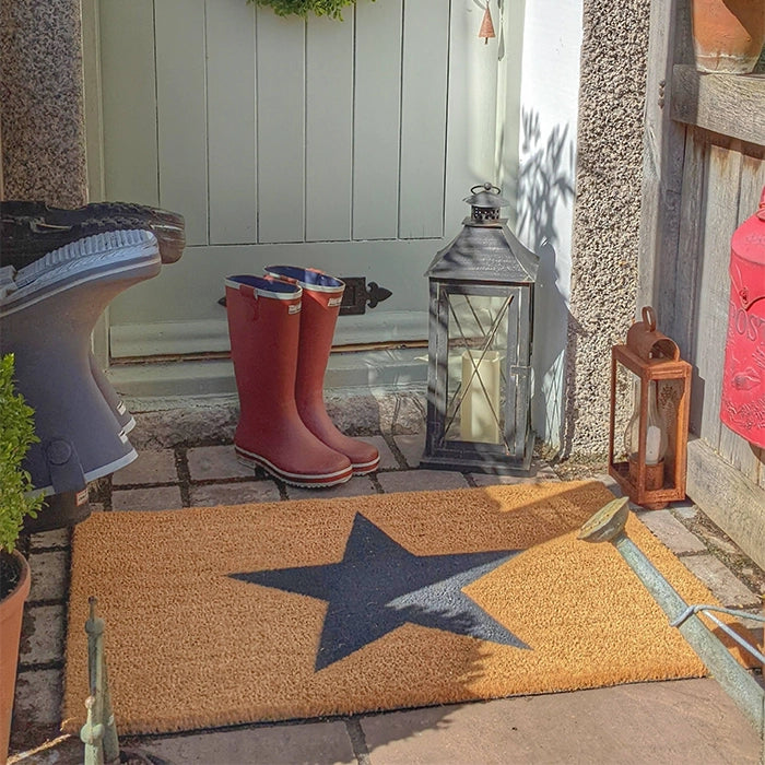Country Star Large Grey Doormat