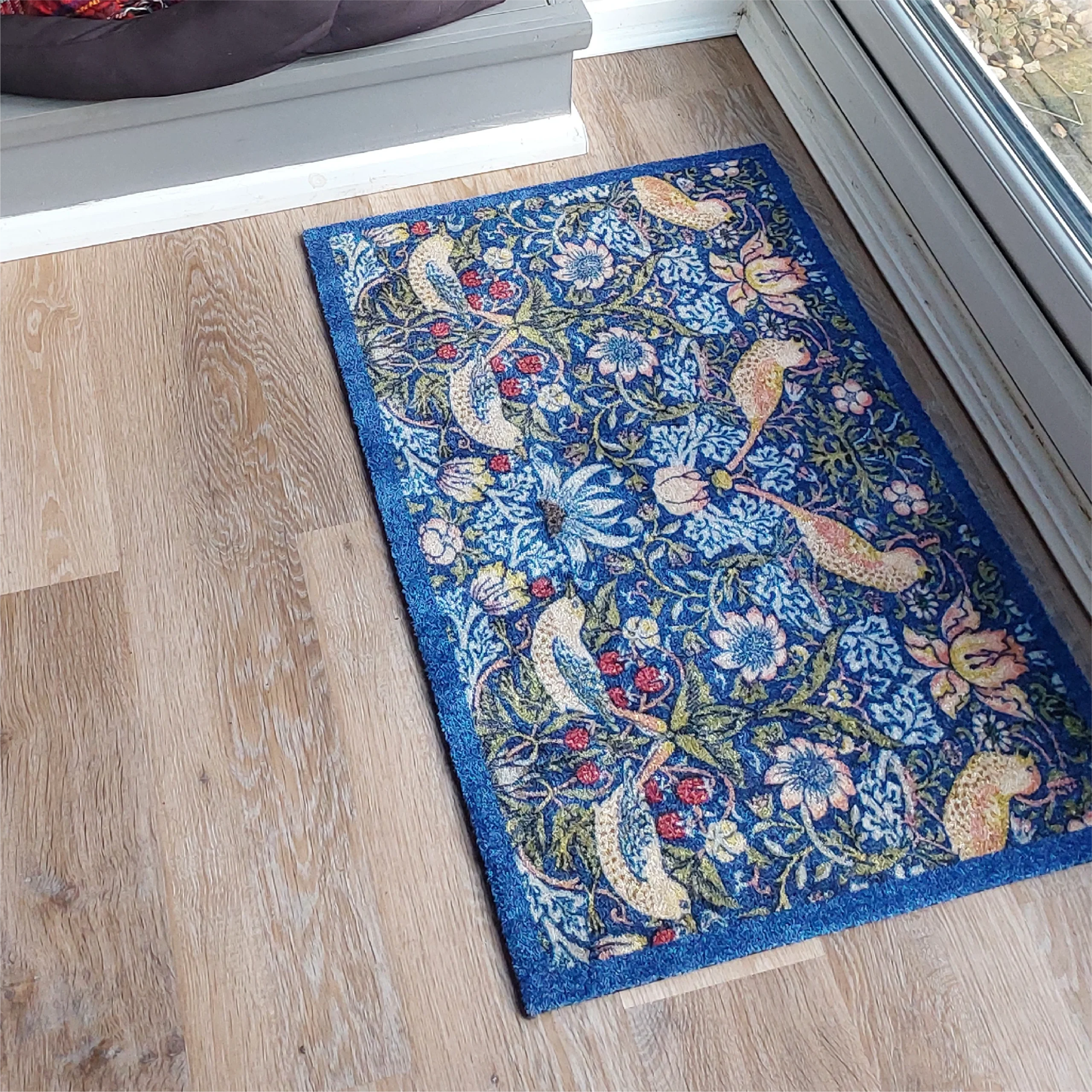 William Morris Strawberry Thief Indoor Washable Doormat