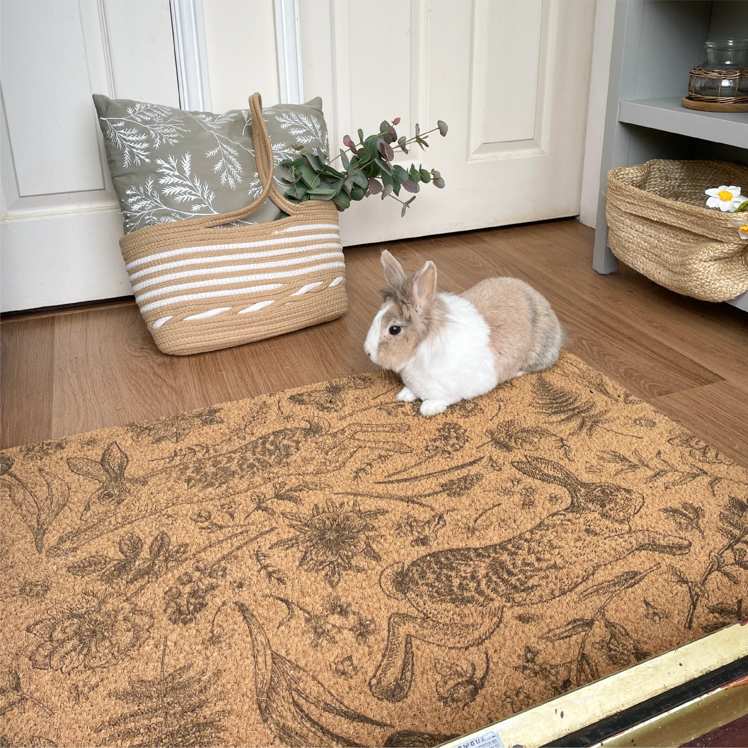 Hare Print Doormat