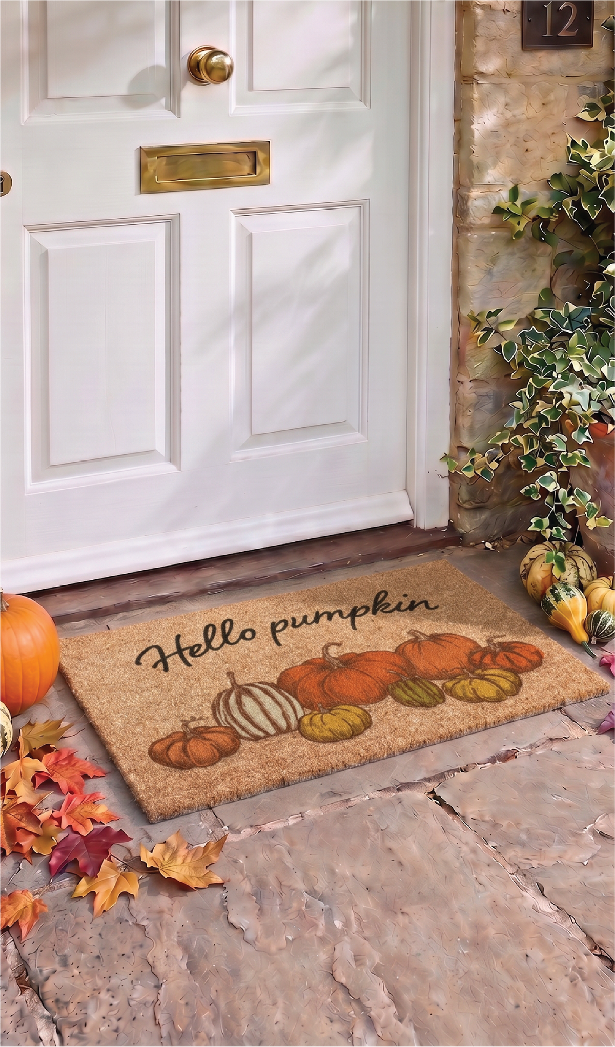 Pumpkins Hey Pumpkin Doormat (60x40cm)