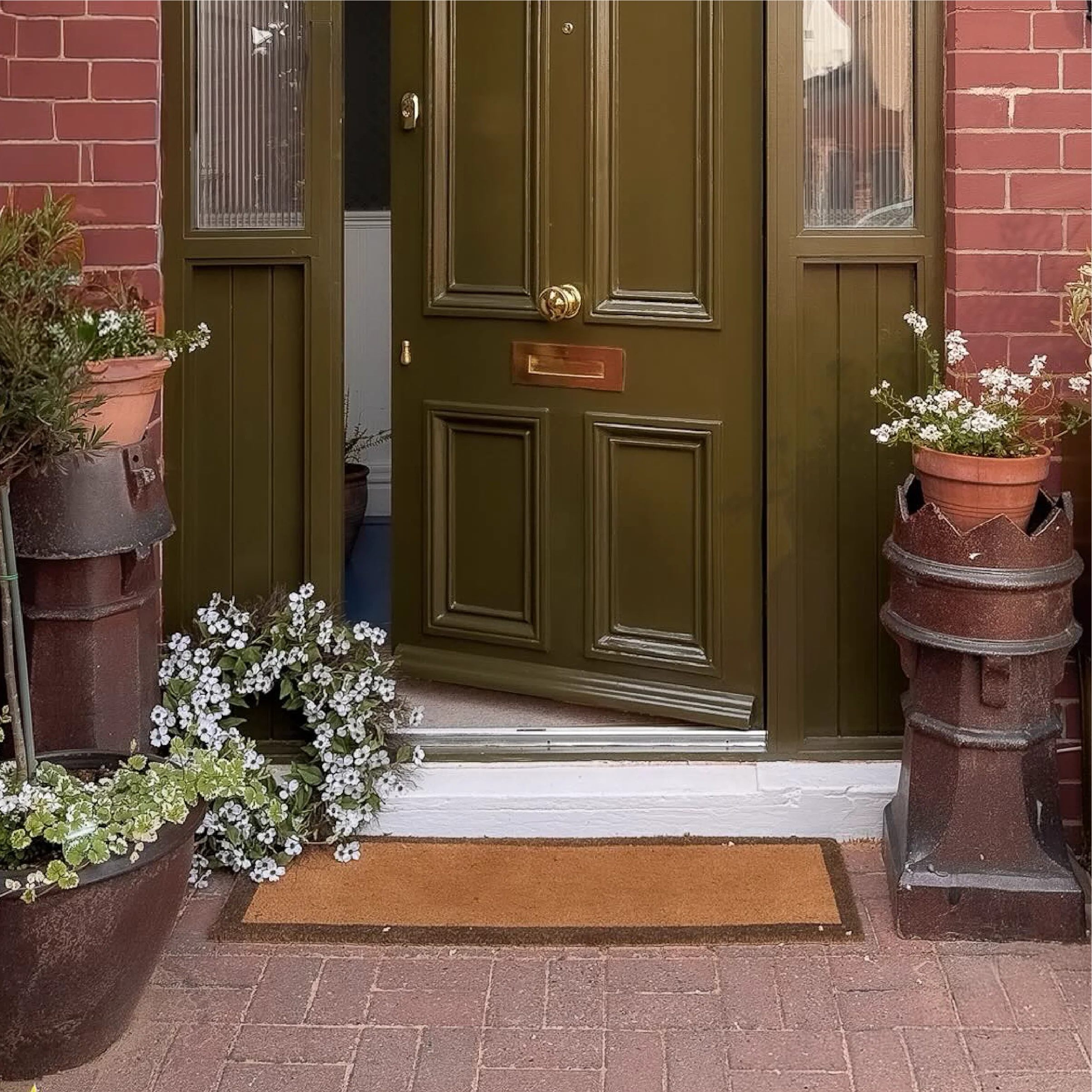 Black Border Doormat