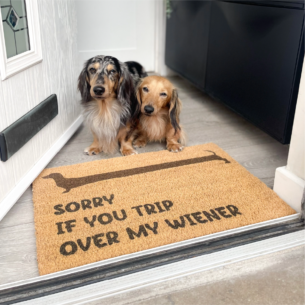 Sorry If You Trip Over My Wiener Doormat (60 x 40cm)