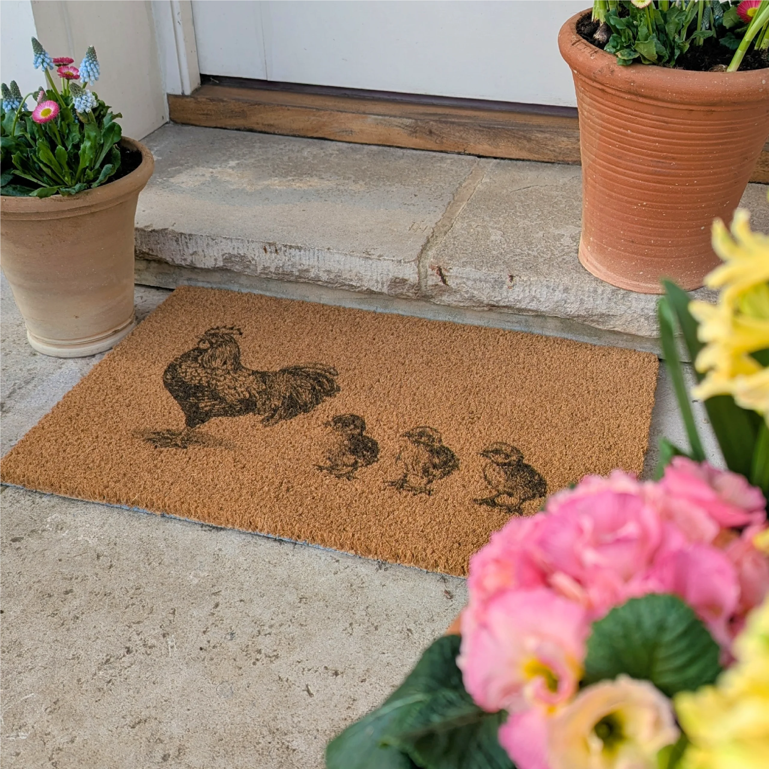 Chickens and Chicks Doormat