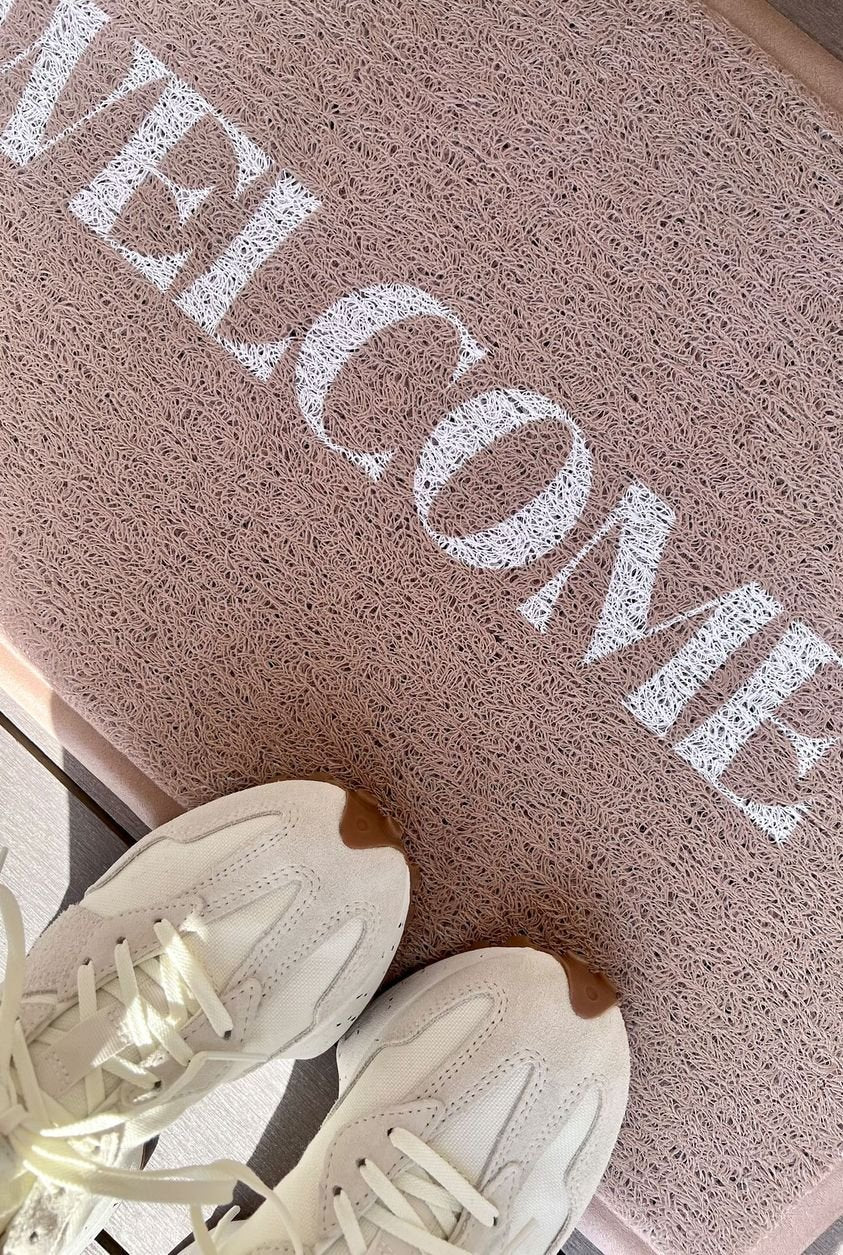 Beige Welcome Doormat