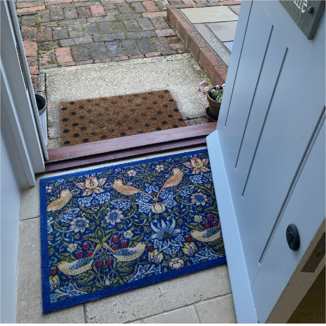 William Morris Strawberry Thief Indoor Washable Doormat