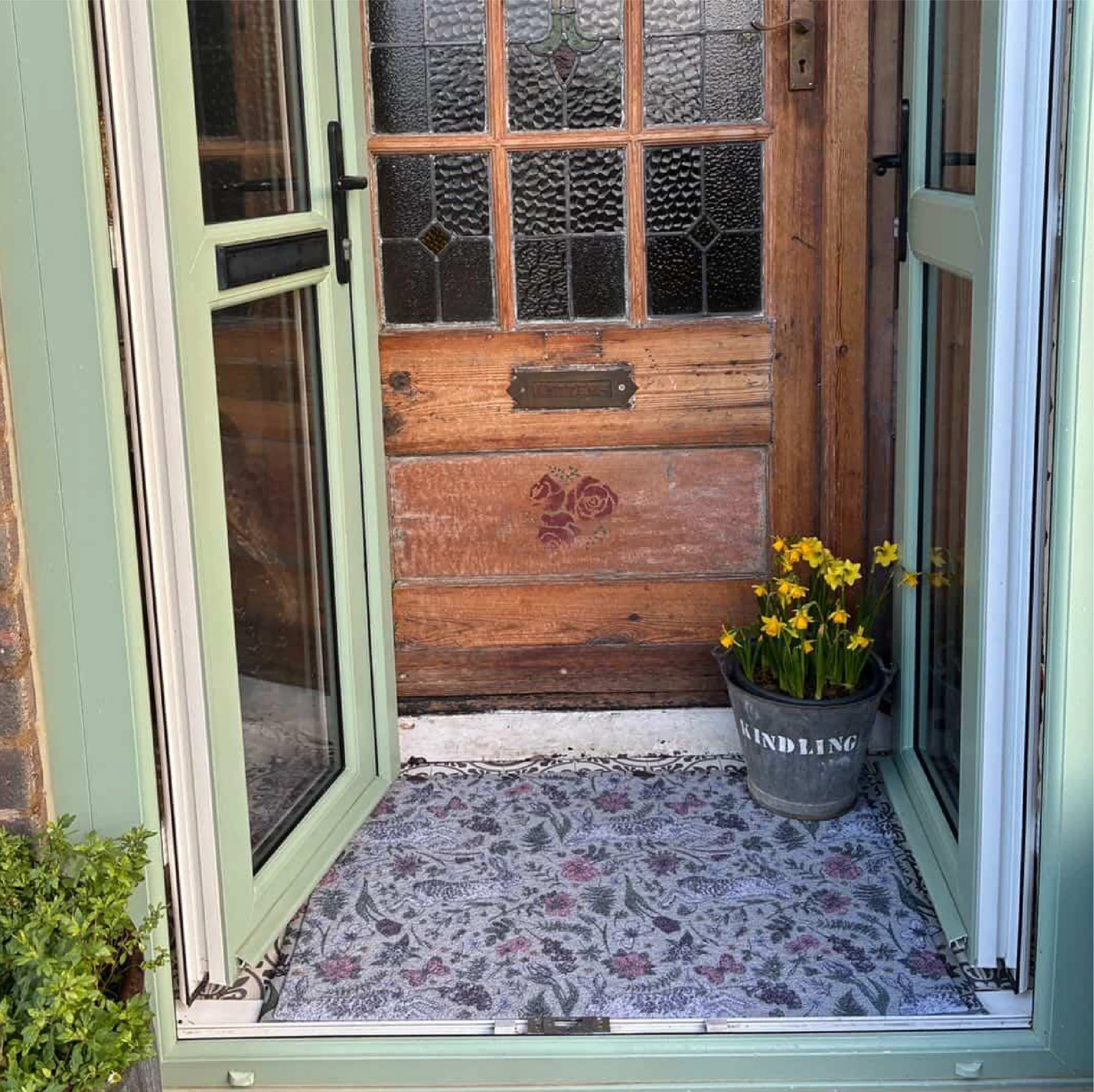 Hare Wildflowers Doormat