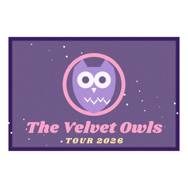 Custom Outdoor doormat for The Velvet Owls, concept design