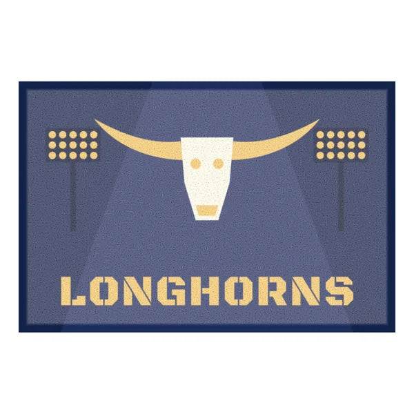 Custom All-weather doormat for Dry Creek Longhorns Booster Club, concept design