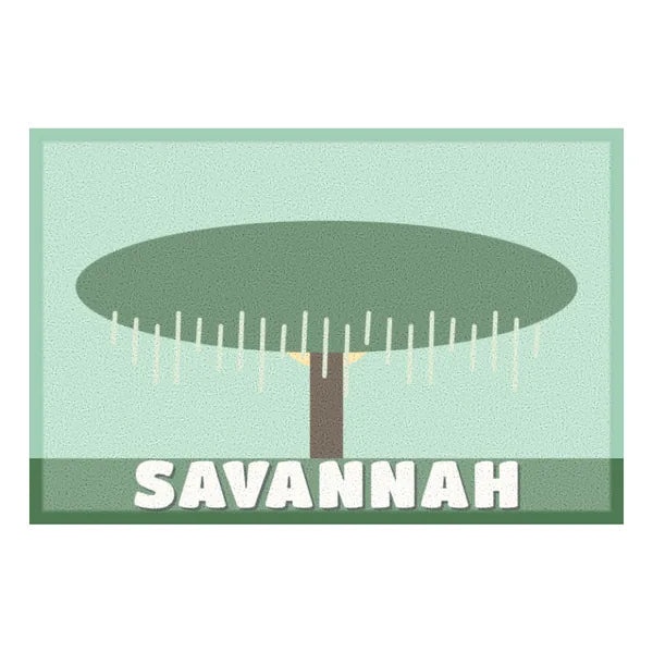 Custom All-weather doormat for Greetings from Savannah, concept design
