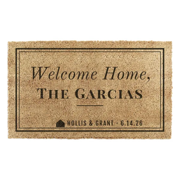 Custom Coir + outdoor doormat for Hollis & Grant Realty, concept design