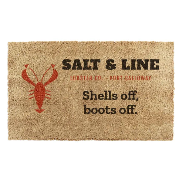 Custom Coir + outdoor doormat for Salt & Line Lobster Co., concept design