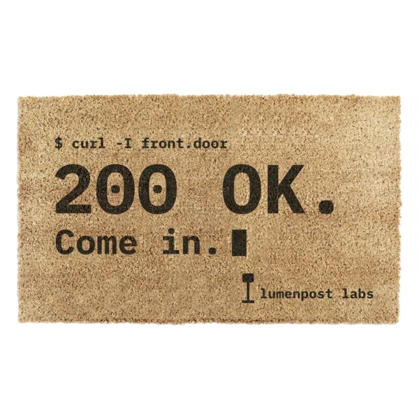 Custom Coir + outdoor doormat for Lumenpost Labs, concept design