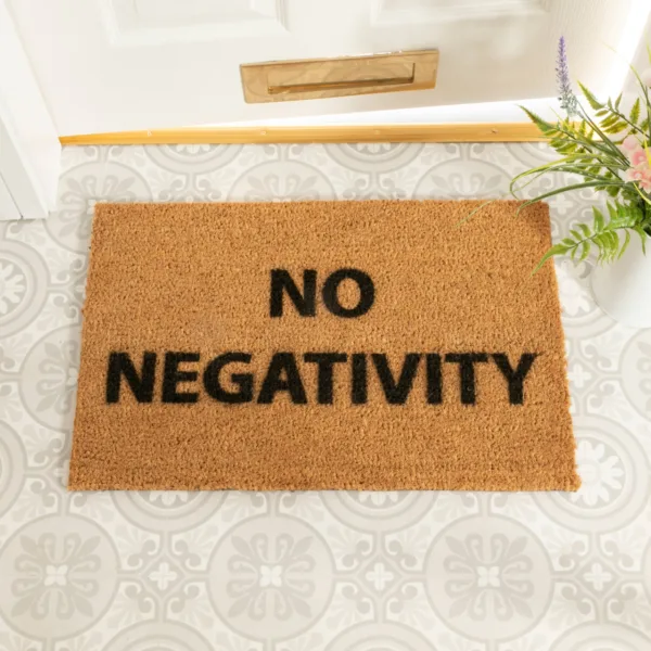 No Negativity Felpudo