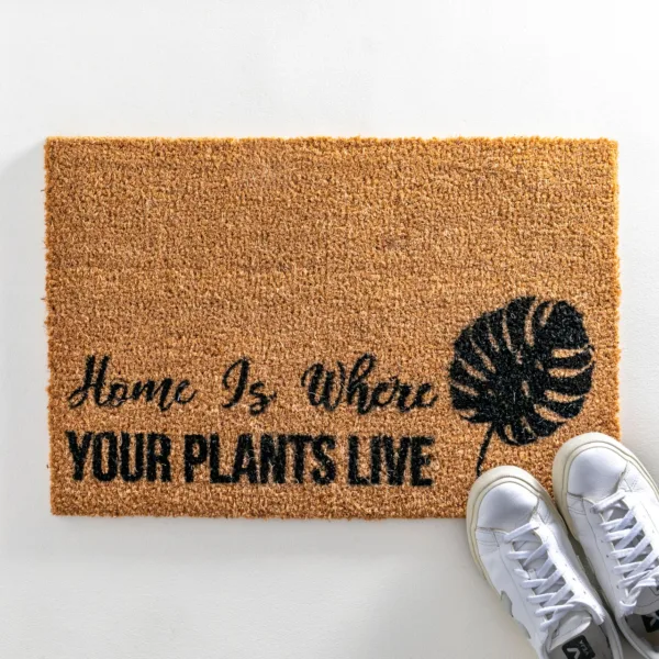 Home is where your plants live doormat