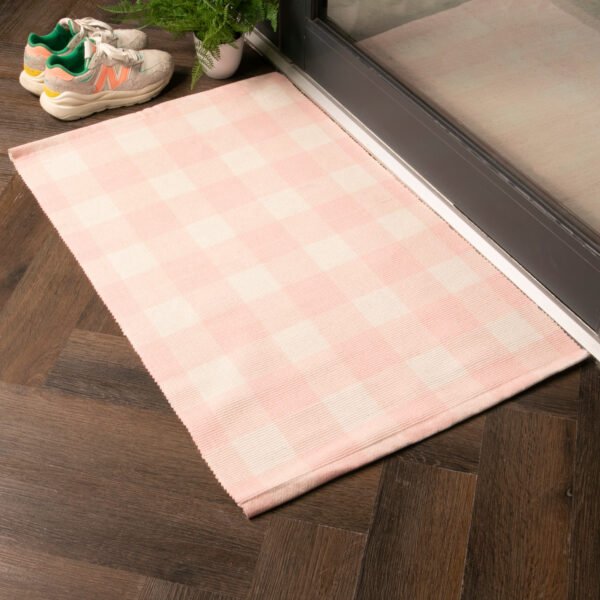 Pink Check Bottom Layer Mat