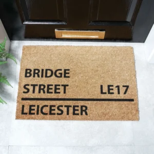 Street sign personalised doormat