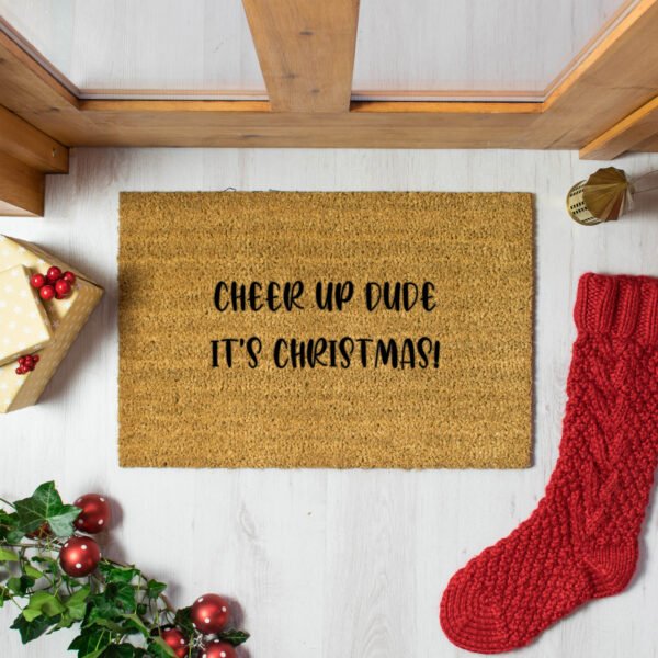 The Grinch, Cheer Up Dude It's Christmas Doormat