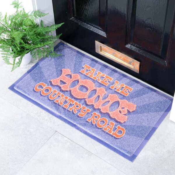 Purple Take Me Home Country Road Doormat (70 x 40cm)