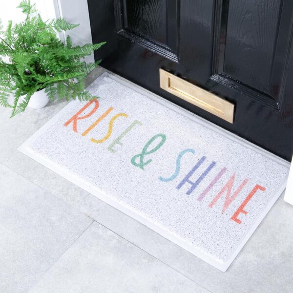 White Rise And Shine Doormat (70 x 40cm)