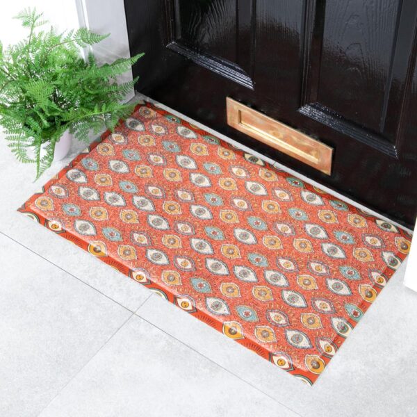 Red Eye Pattern Doormat (70 x 40cm)