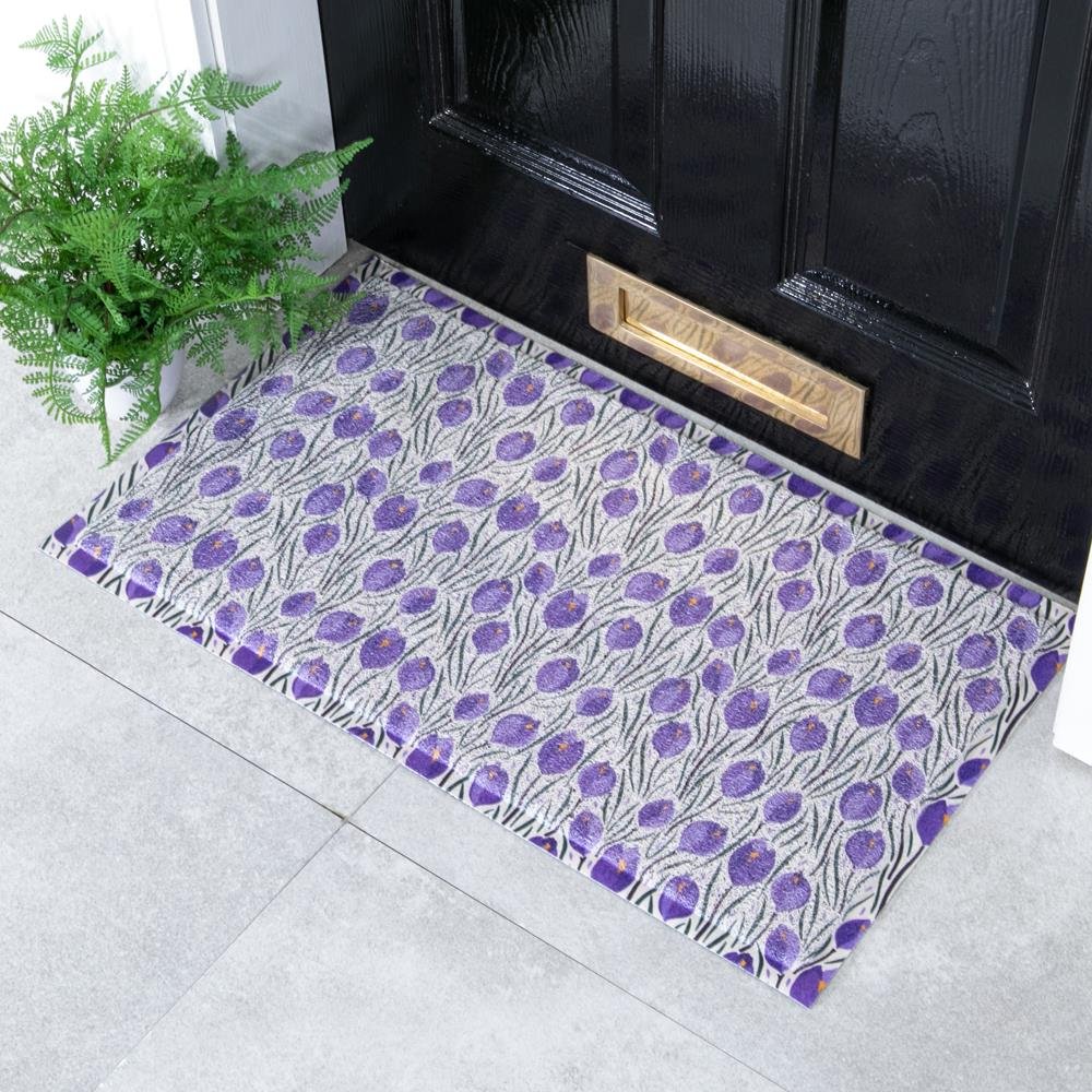 Purple Tulip Doormat (70 x 40cm) - Artsy Mats