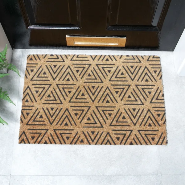 Geometric Triangle Doormat