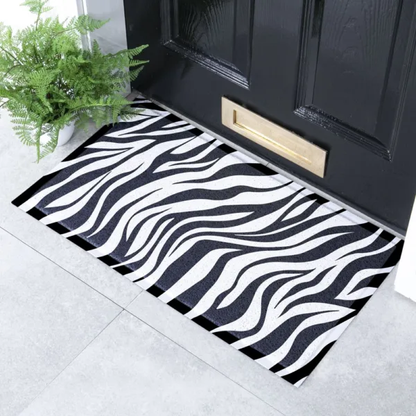 Zebra Indoor &amp; Outdoor Doormat - 70x40cm