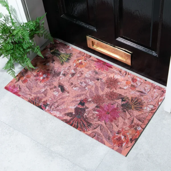 Home Bird Pink Doormat x Rachel Parker