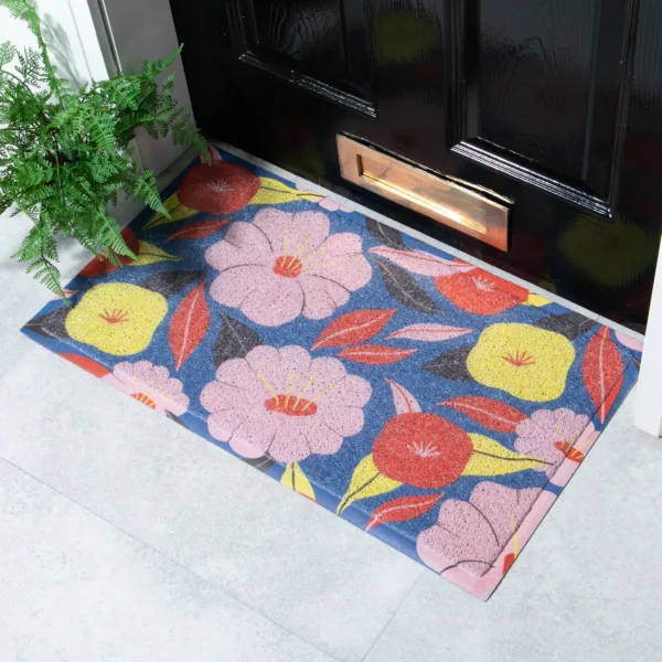 Tropical Floral Pattern Doormat x Melissa Donne