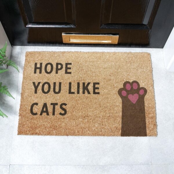 Hope You Like Cats Doormat (60 x 40cm)