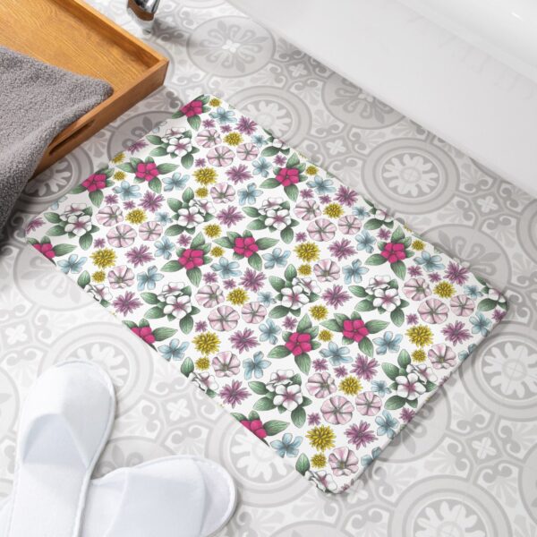 Spring Joy White Non Slip Stone Bath Mat