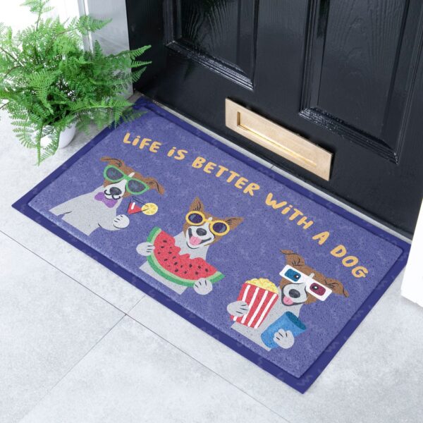 Life Is Better With A Dog Doormat (70 x 40cm)