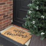 Scribbly Merry Christmas Doormat