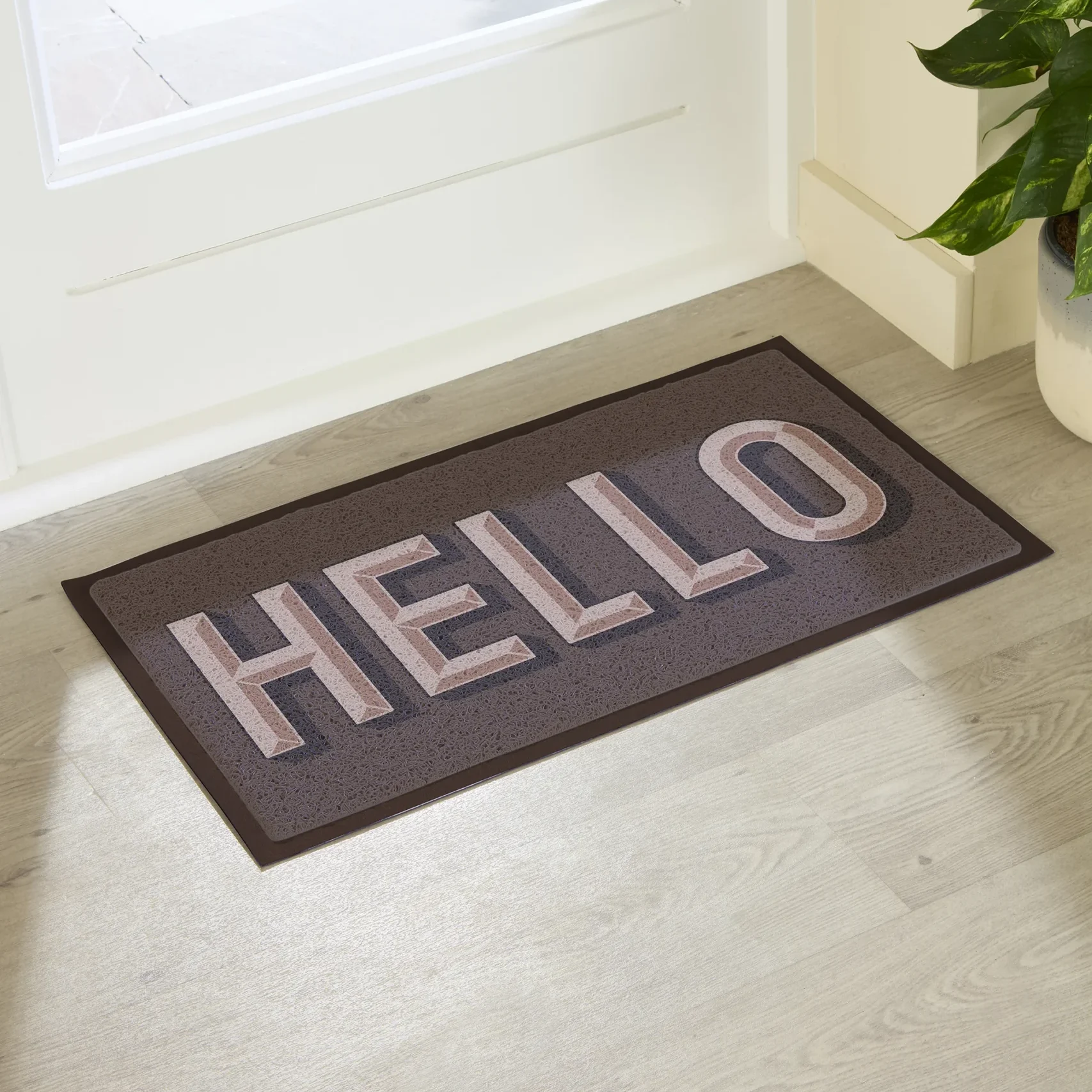 Brown Hello Doormat